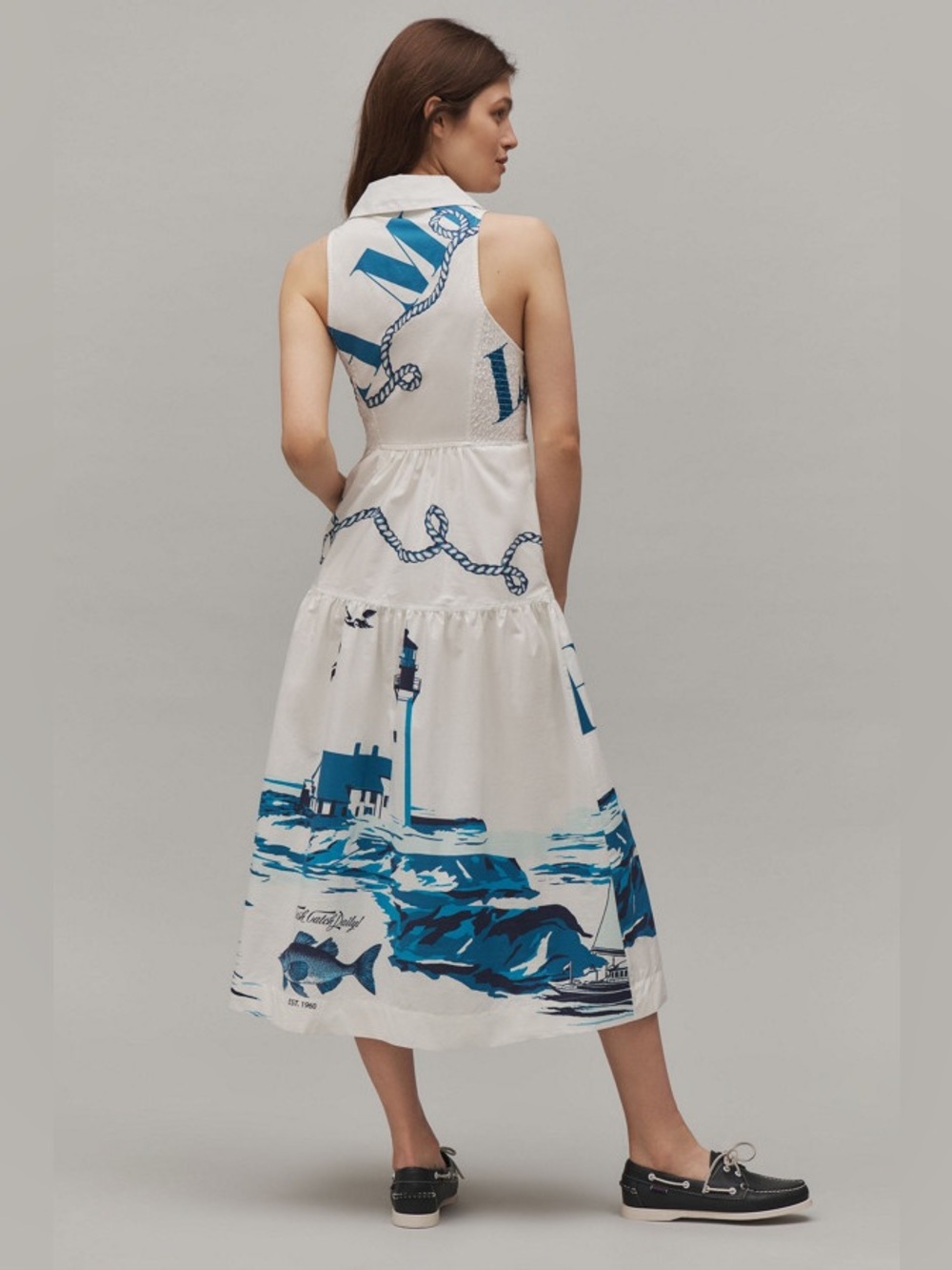 Maeve by Anthropologie Sleeveless Midi Shirt Dress - Picture 6 of 8